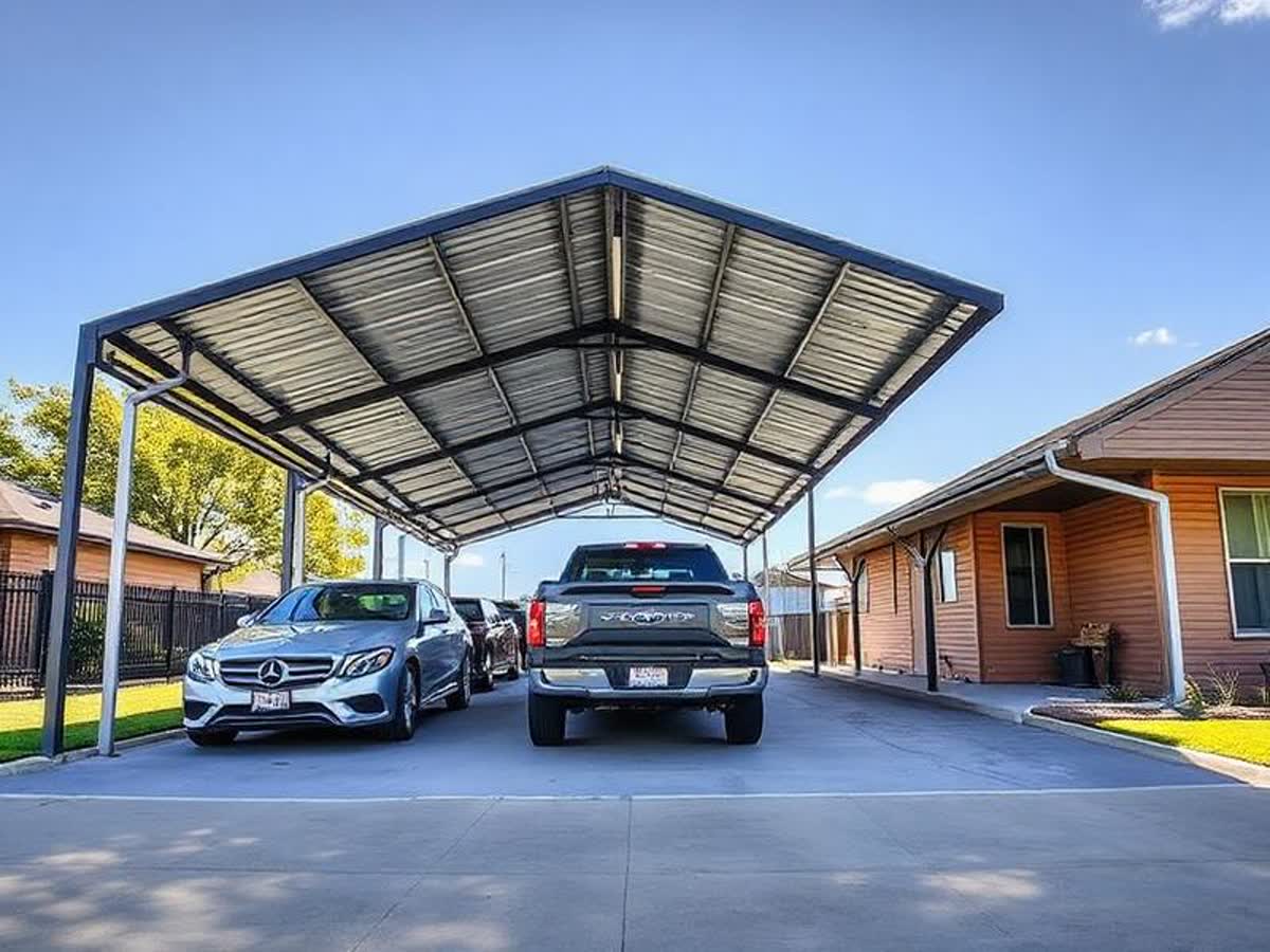 Custom carport, East Texas, by LR Mobile Welding